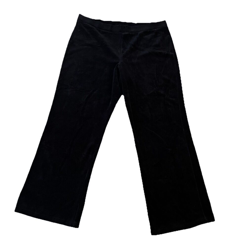 Ralph Lauren Women’s Velvet Sweat Pants XL‎ Wide Leg